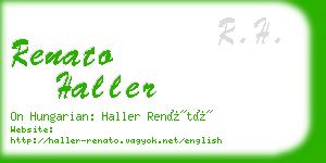 renato haller business card